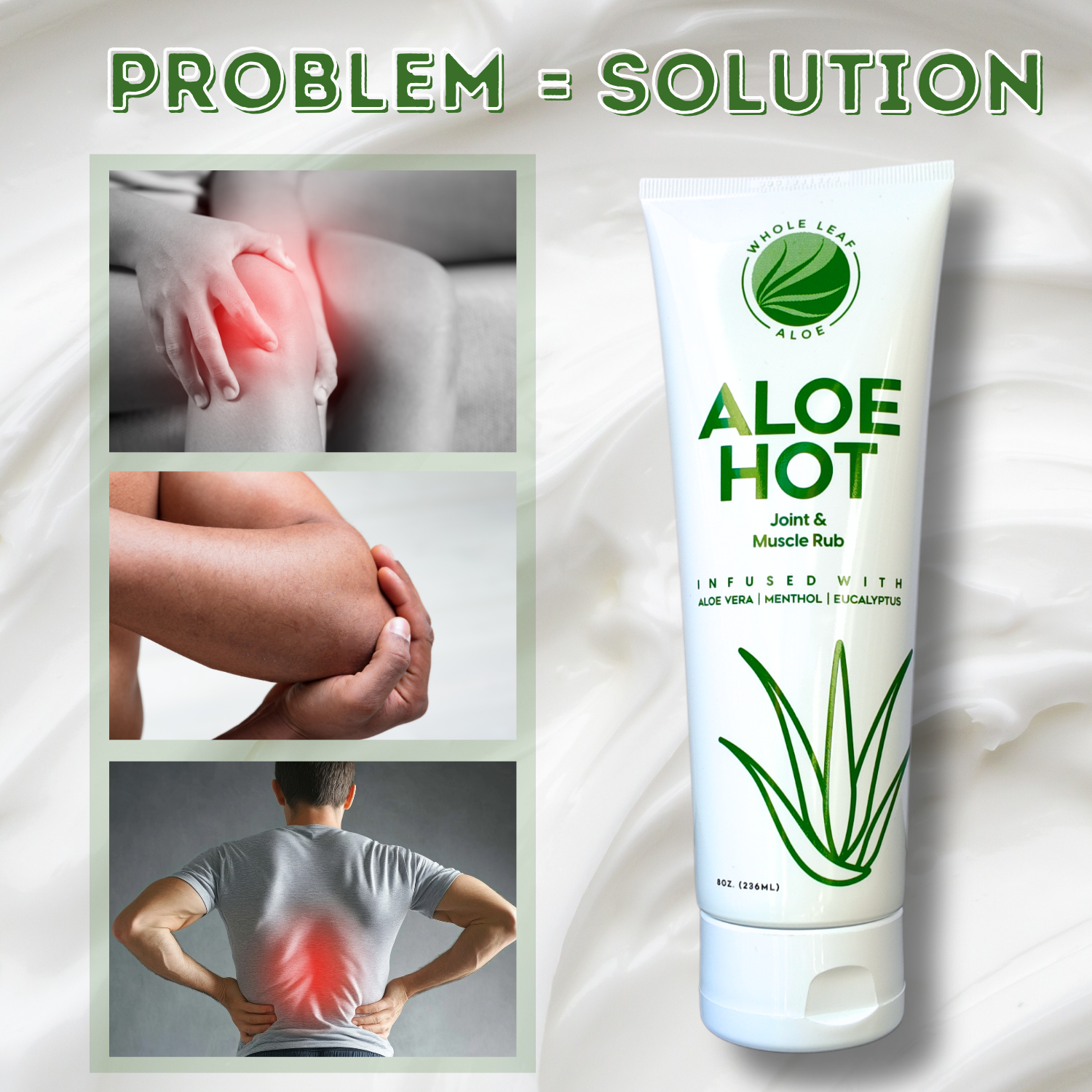 ALOE HOT Joint & Muscle Rub – Whole Leaf Aloe