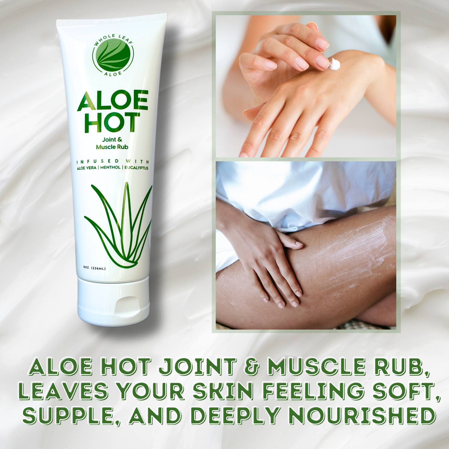 ALOE HOT Joint & Muscle Rub – Whole Leaf Aloe