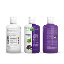 Load image into Gallery viewer, Elevate Your Immunity with Whole Leaf Aloe&#39;s Elderberry Aloe Vera Juice - There&#39;s not a better combination available!
