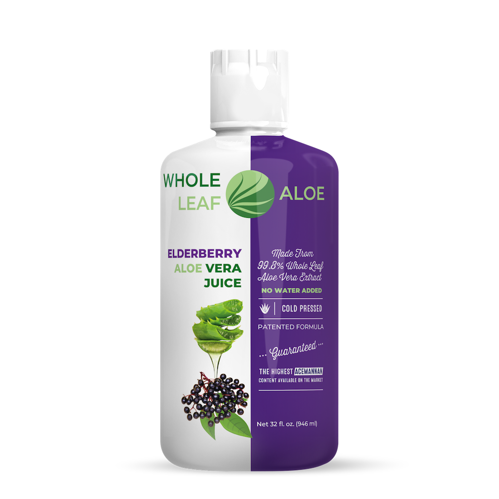 Elevate Your Immunity with Whole Leaf Aloe's Elderberry Aloe Vera Juice - There's not a better combination available!
